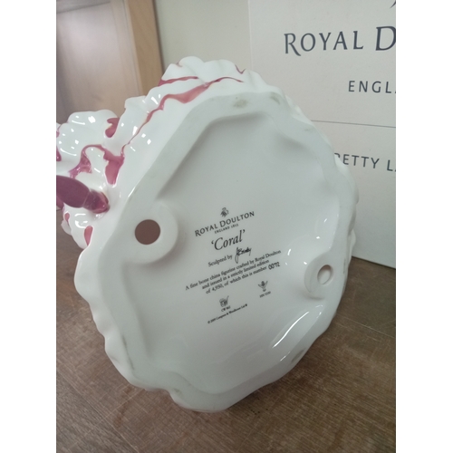 15 - Royal Doulton England Pretty Ladies 'Coral' 2007 Large Ceramic Figure