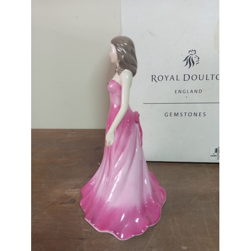 16 - Royal Doulton England Gemstones 'July - Ruby' Ceramic Figure