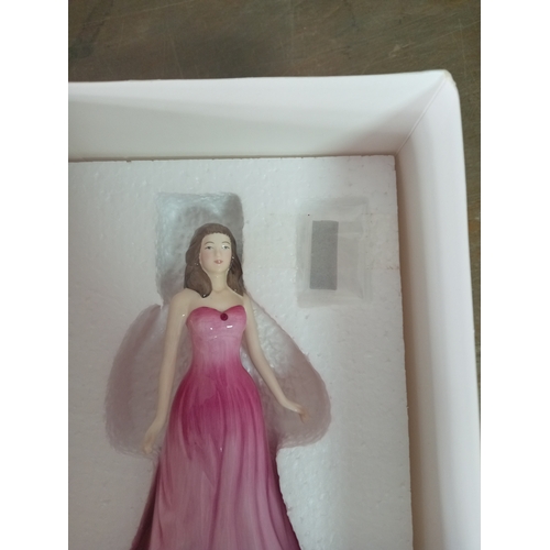 16 - Royal Doulton England Gemstones 'July - Ruby' Ceramic Figure
