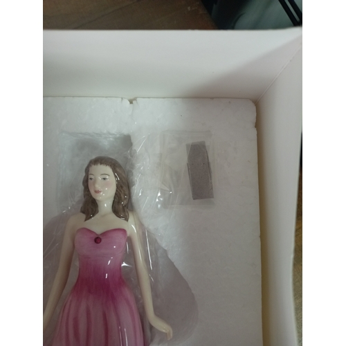 17 - Royal Doulton England Gemstones 'May-Emerald' Ceramic Figure