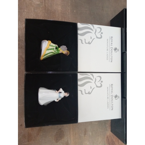 21 - Royal Doulton Miniature Ladies Lot Of 5 Ceramic lady Figures