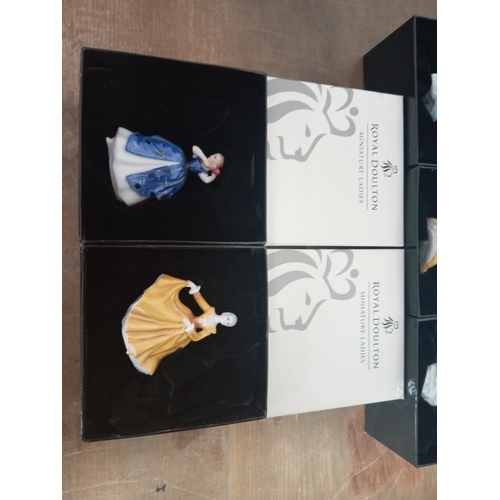 22 - Royal Doulton Miniature Ladies Lot Of 5 Ceramic Figures