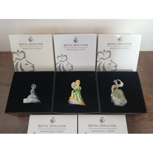22 - Royal Doulton Miniature Ladies Lot Of 5 Ceramic Figures