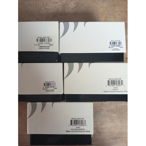 24 - Collection of Royal Doulton miniature ladies 5 in total.