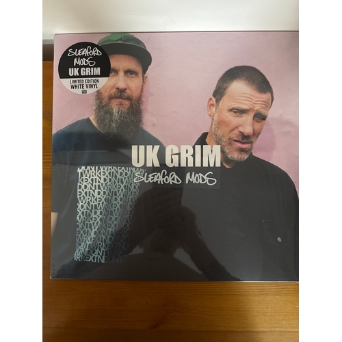 689 - Sleaford mods uk grim white vinyl  - Brand new and sealed vinyl record album