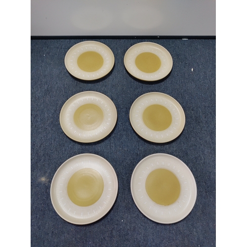 37 - A set of Denby ode tableware to include 8 x 10 inch plates, 6 x 8.5 inch plates, 10x  6.5 inch plate... 