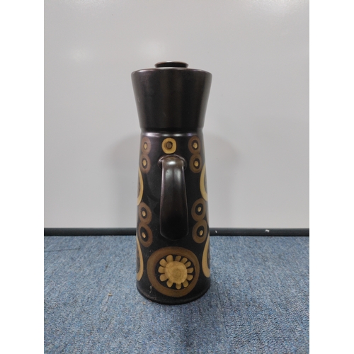 39 - A Denby Arabesque tall coffee pot. H 30 cm