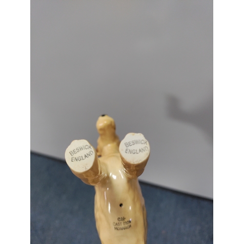 40 - A collection of Beswick Airedale terrier, a sandicast Airedale terrier, and Moreton manor by Lillipu... 