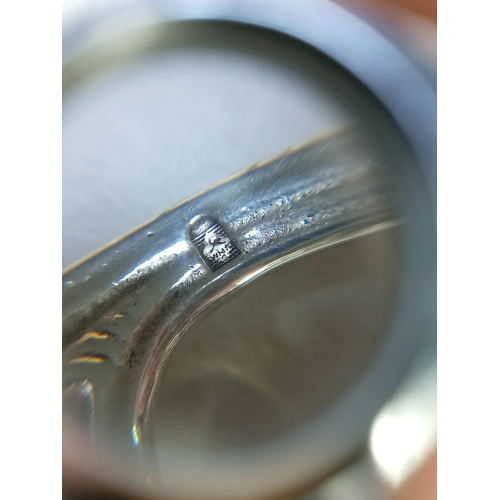 52 - A large WMF silver plate leaf dish. Length 29.5cm x Width 25cm.