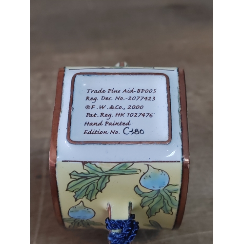 56 - A ceramic apple sauce bowl by James Herriot Country Kitchen and a Trade Plus Aid ornamental tea pot