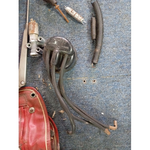177 - A Collection of Vintage Automotive car parts to include a coolant hose, fuel pump, ignition coils an... 
