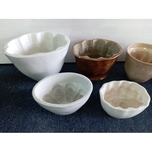 2 - A Collection of Mostly Victorian, Ceramic Jelly Moulds