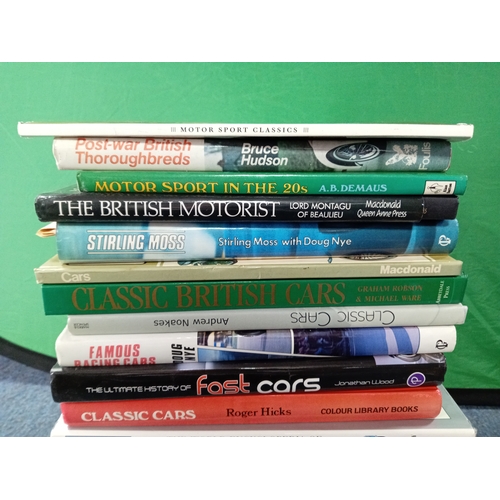 208 - Collection Of Vintage Motor Sport, Motorbike & Car Hard Back Books