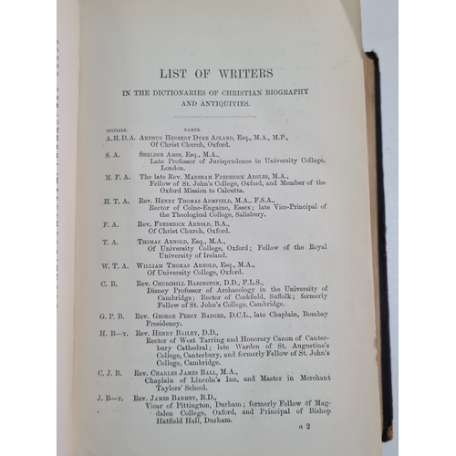 213 - 2x Victorian books: Dictionary Of Christian Biography Volume 3 & 4 1887. Books are intact but with s... 