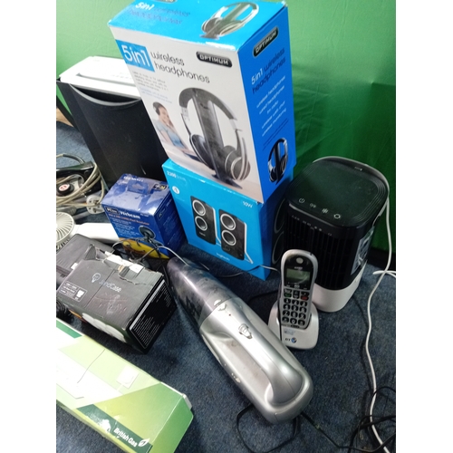 4 - Assortment Of Electrical Goods Including Logitech Speakers, Optimum Headphones, Paper Shredder & Mor... 