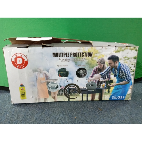20 - A double burner camping Gas Stove