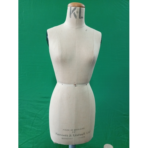 25 - Vintage Kennett & Lindsell Ltd Sewing Mannequin & An Antique Straw Mini Mannequin