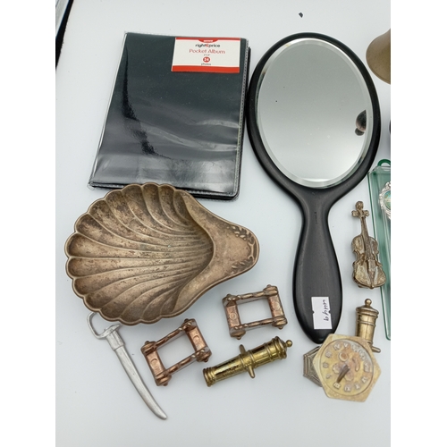 29 - Assortment Of Vintage Items Including Silver Plated Spoons, Decorative Bells & More