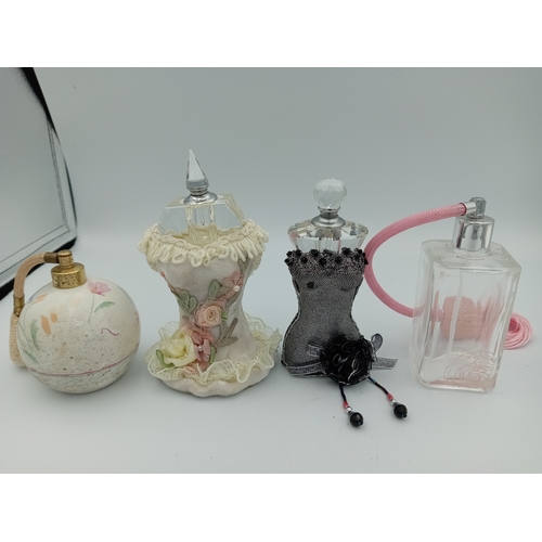 236 - Assortment Of Vintage Decorative Women's Bust Perfume Bottles