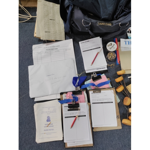 40 - A Large Collection of Political and local Election ephemera, to include; local maps, canvassing guid... 