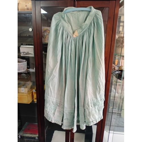 215 - An Antique Victorian skirt with black lace work and bows