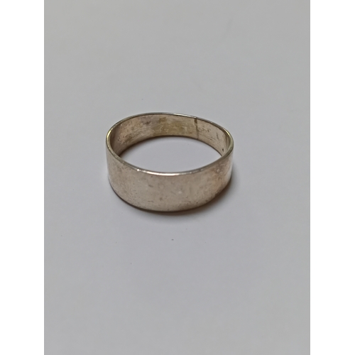 364 - A trio of silver rings. Two are stamped 925.