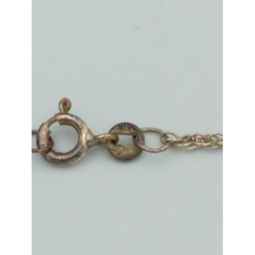 368 - A 'Brooks & Bentley'.925 stamped chain with a stamped .925 dolphin pendant.