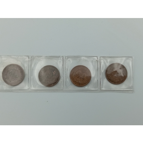 375 - 4x USA Indian Head Cents Very Collectable Super Conditions, 1903, 04, 05, 07