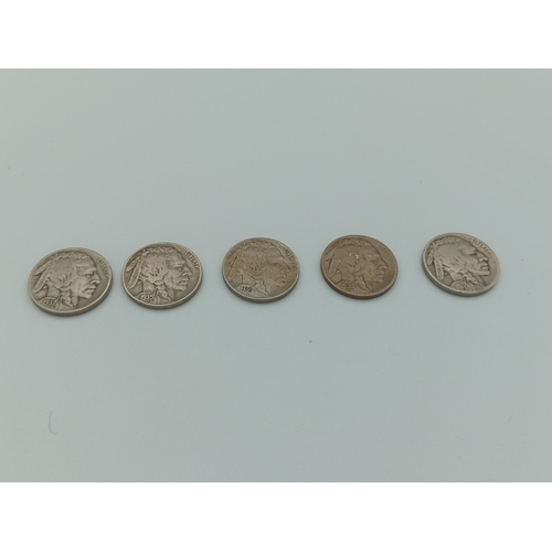 381 - 5x Buffalo Nicole's All High Grades. 1927, 35, 36, 36, 37