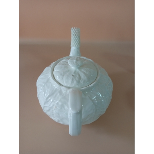 18 - WedgeWood bone China tea set + Coalport oil cruet and sugar bowls