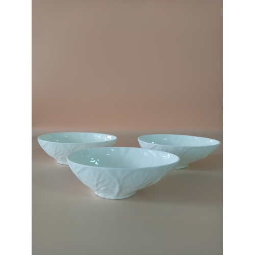 18 - WedgeWood bone China tea set + Coalport oil cruet and sugar bowls