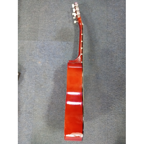 26 - Elevation children's acoustic guitar with guitar case (Height 86cm)