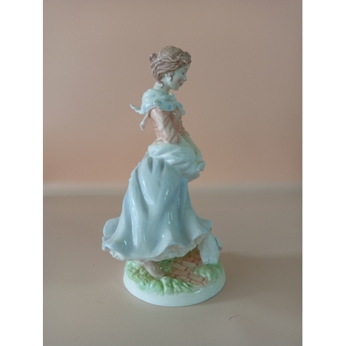30 - Royal Worcester Old country ways 'a farmers wife' fine bone china lady figurine