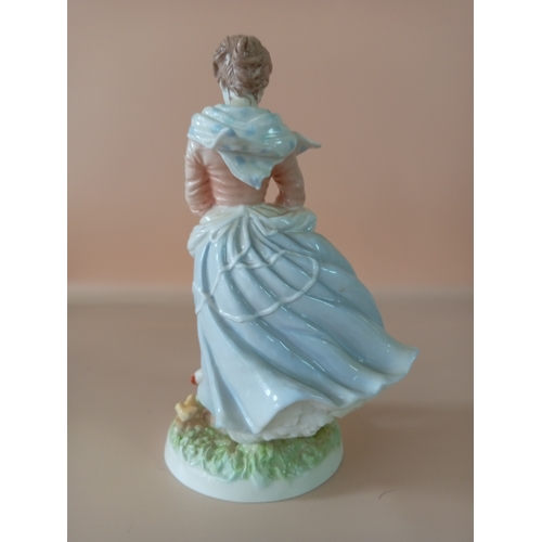 30 - Royal Worcester Old country ways 'a farmers wife' fine bone china lady figurine