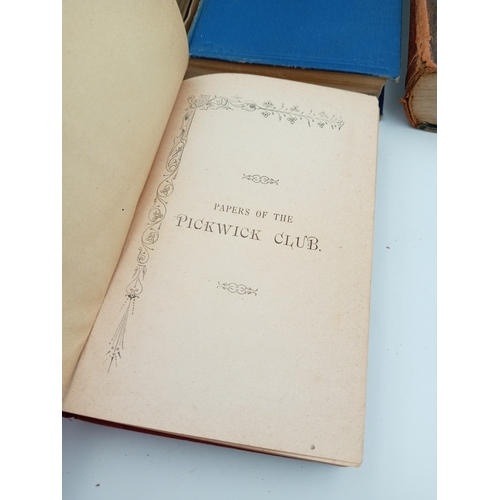 35 - Assortment Of Early 20th Century Books Including: The Posthumous Papers Of The Pickwick Club, The Li... 