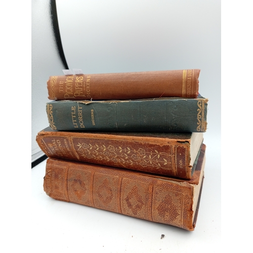 35 - Assortment Of Early 20th Century Books Including: The Posthumous Papers Of The Pickwick Club, The Li... 