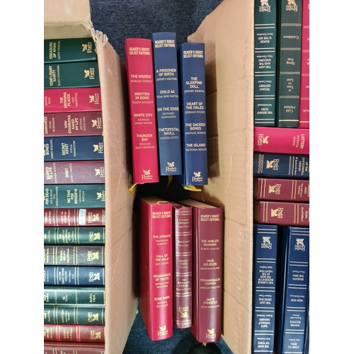 36 - A large collection of 60 Readers Digest Condensed/ Select Edition hardback books. Late 20th to early... 