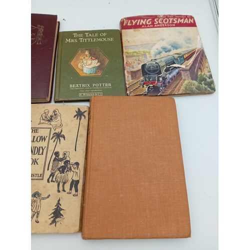 37 - Assortment Of Early 20th Century Books Including The Yellow Friendly Book, Flying Scotsmen & More