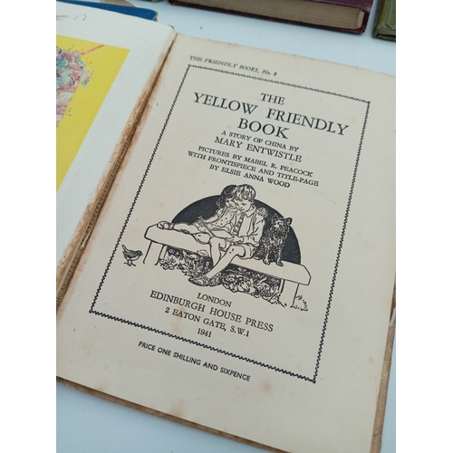 37 - Assortment Of Early 20th Century Books Including The Yellow Friendly Book, Flying Scotsmen & More