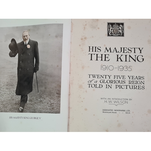 38 - A collection of 12 vintage hard back books to include: 25 years of His Majesty King George V; Histor... 