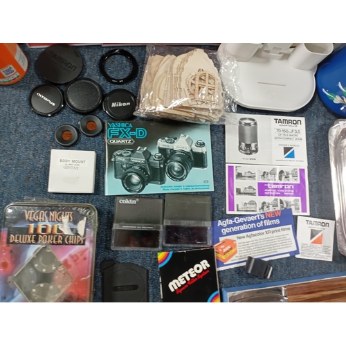 49 - A collection of items from a house clearance. To include; a homemade robot, cutlery, an Elkington pl... 