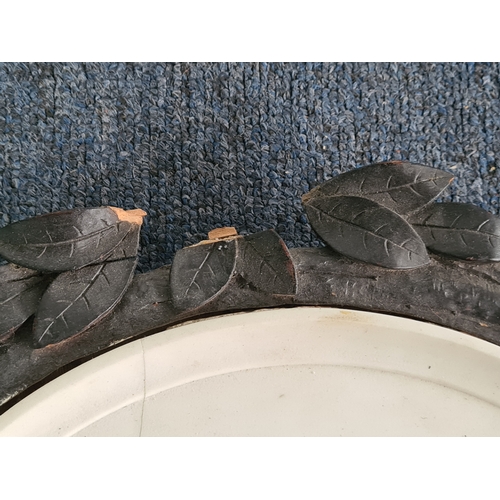 60 - 19th Century Eneret B & C (Bing & Grøndahl) Parian plaque in wooden frame with classical Bisque reli... 