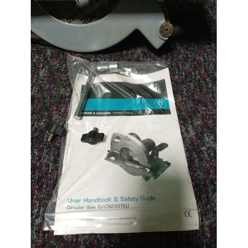 1 - A spear & Jackson circular saw & instructions.