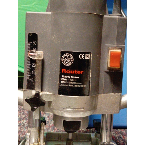 5 - A pair of plunge routers. To include a bosch, a performance power, instructions, router bits, etc...