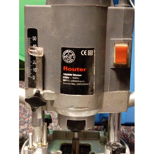 5 - A pair of plunge routers. To include a bosch, a performance power, instructions, router bits, etc...