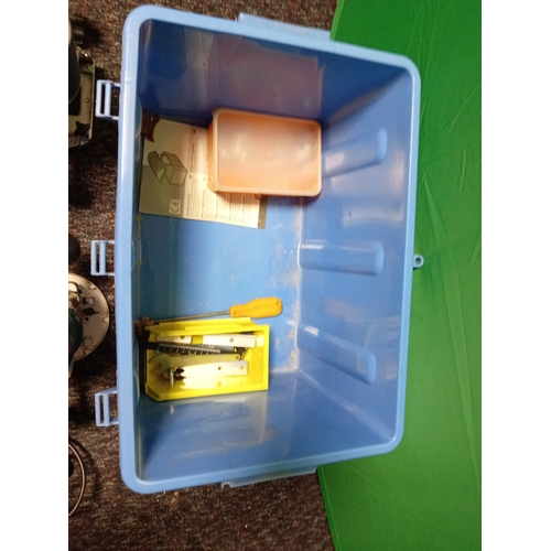 5 - A pair of plunge routers. To include a bosch, a performance power, instructions, router bits, etc...