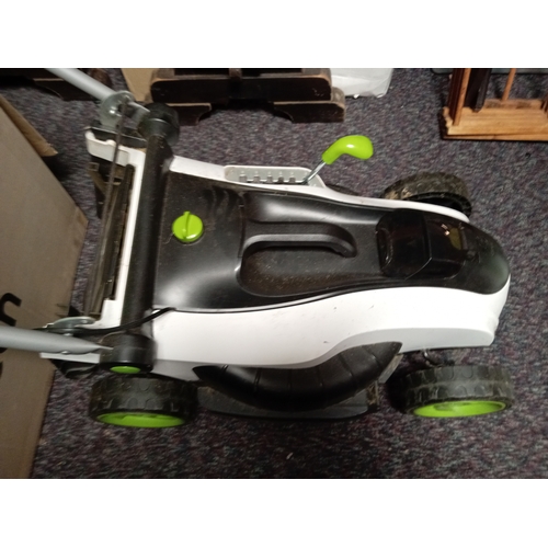 29 - A untested Gtech lawnmower. With box & Without battery & battery charger.
