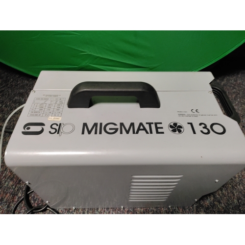 65 - a SIP Migmate 130 welder. To include welding mask & equipment.