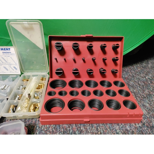 66 - A collection of various DIY items. To include assortments of springs, cotter pins , R-clips, & E-cli... 