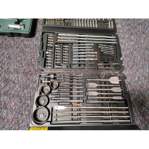 71 - A drill & screwdriver set & a socket set .